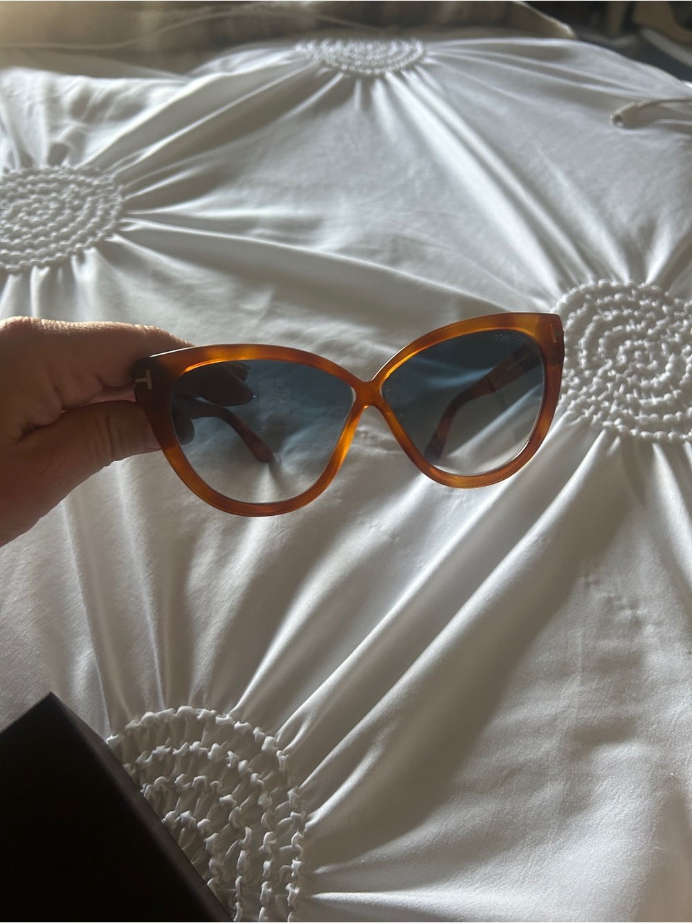 Tom Ford  Brown Cat-Eye Sunglasses